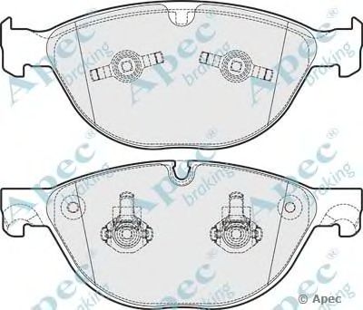 APEC BRAKING pad1757 -  Комплект тормозных колодок, дисковый тормоз